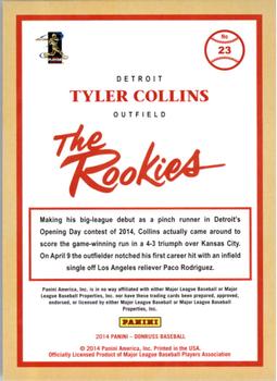 2014 Donruss The Rookies #23 Tyler Collins Back