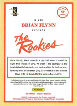 2014 Donruss The Rookies #37 Brian Flynn Back