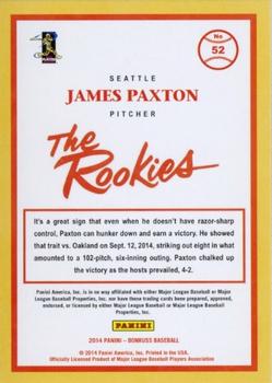 2014 Donruss The Rookies #52 James Paxton Back