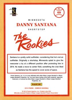 2014 Donruss The Rookies #69 Danny Santana Back