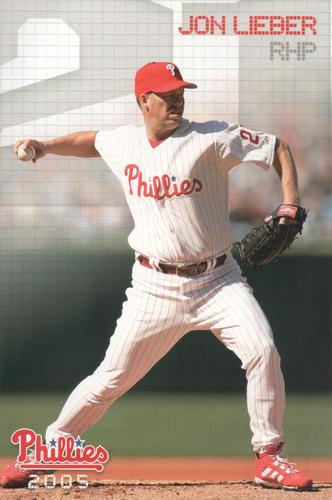 2005 Philadelphia Phillies Photo Cards #NNO Jon Lieber Front