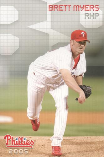 2005 Philadelphia Phillies Photo Cards #NNO Brett Myers Front
