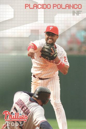 2005 Philadelphia Phillies Photo Cards #NNO Placido Polanco Front