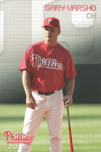 2005 Philadelphia Phillies Photo Cards #NNO Gary Varsho Front