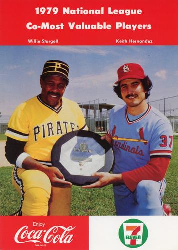 1980 Coca-Cola/7-11 1979 National League MVP's #NNO Keith Hernandez / Willie Stargell Front