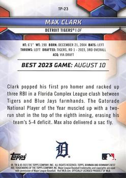 2023 Bowman's Best - Top Prospects #TP-23 Max Clark Back