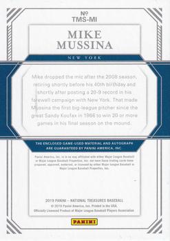 2022 Panini National Treasures - Supplied Cards #TMS-MI Mike Mussina Back