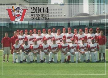 2004 Winnipeg Goldeyes #NNO Team Card Front