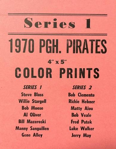 1970 Pittsburgh Pirates 4