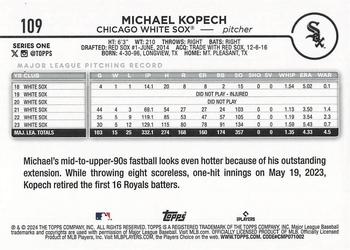 2024 Topps - Gold Foil #109 Michael Kopech Back