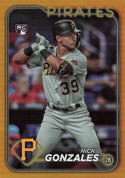 2024 Topps - Gold Foil #168 Nick Gonzales Front