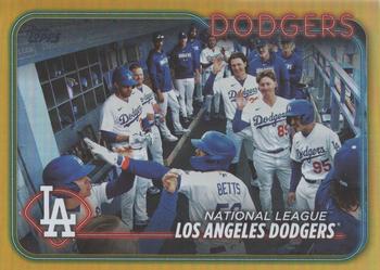 2024 Topps - Gold Foil #183 Los Angeles Dodgers Front