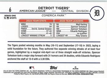 2024 Topps - Rainbow Foil #6 Detroit Tigers Back