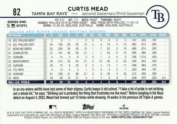 2024 Topps - Rainbow Foil #82 Curtis Mead Back