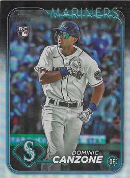 2024 Topps - Rainbow Foil #195 Dominic Canzone Front
