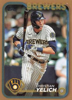 2024 Topps - Gold #145 Christian Yelich Front