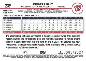 2024 Topps - Gold #239 Keibert Ruiz Back