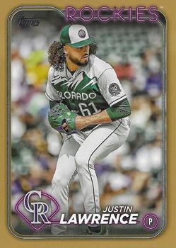 2024 Topps - Gold #259 Justin Lawrence Front