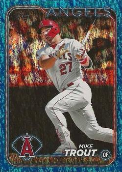 2024 Topps - Blue Holofoil #27 Mike Trout Front