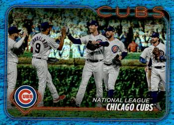 2024 Topps - Blue Holofoil #165 Chicago Cubs Front