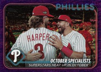 2024 Topps - Purple Holofoil #275 October Specialists: Superstars Heat Up in October Front