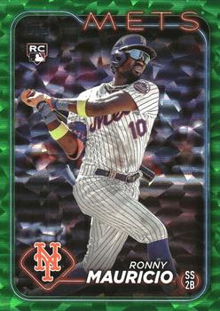 2024 Topps - Green Crackle Foil #224 Ronny Mauricio Front