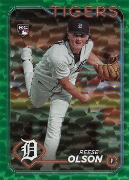 2024 Topps - Green Crackle Foil #308 Reese Olson Front