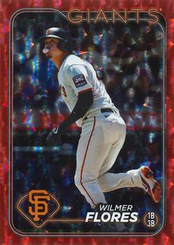 2024 Topps - Red Crackle Foil #234 Wilmer Flores Front