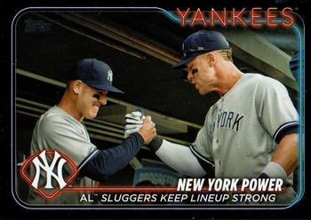 2024 Topps - Black #315 New York Power: AL Sluggers Keep Lineup Strong Front