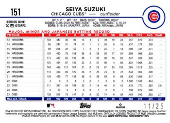 2024 Topps - Memorial Day Camo #151 Seiya Suzuki Back