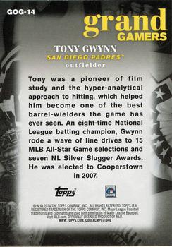 2024 Topps - Grand Gamers #GOG-14 Tony Gwynn Back