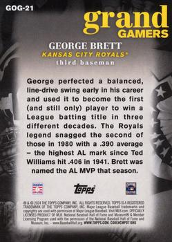 2024 Topps - Grand Gamers #GOG-21 George Brett Back