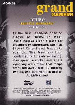 2024 Topps - Grand Gamers #GOG-25 Ichiro Back