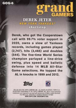 2024 Topps - Grand Gamers Blue #GOG-6 Derek Jeter Back