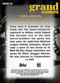 2024 Topps - Grand Gamers Blue #GOG-14 Tony Gwynn Back