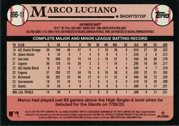 2024 Topps - 1989 Topps Baseball 35th Anniversary #89B-11 Marco Luciano Back