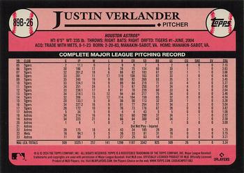 2024 Topps - 1989 Topps Baseball 35th Anniversary #89B-26 Justin Verlander Back