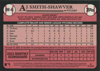 2024 Topps - 1989 Topps Baseball 35th Anniversary #89B-46 AJ Smith-Shawver Back