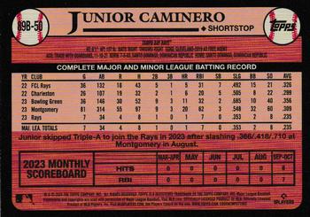 2024 Topps - 1989 Topps Baseball 35th Anniversary #89B-50 Junior Caminero Back