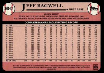 2024 Topps - 1989 Topps Baseball 35th Anniversary #89B-52 Jeff Bagwell Back