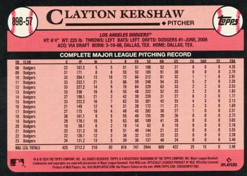 2024 Topps - 1989 Topps Baseball 35th Anniversary #89B-57 Clayton Kershaw Back