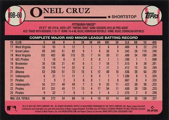 2024 Topps - 1989 Topps Baseball 35th Anniversary #89B-60 Oneil Cruz Back