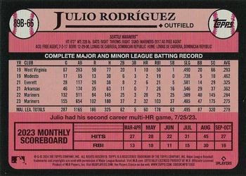 2024 Topps - 1989 Topps Baseball 35th Anniversary #89B-66 Julio Rodríguez Back