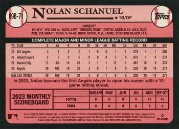 2024 Topps - 1989 Topps Baseball 35th Anniversary #89B-71 Nolan Schanuel Back