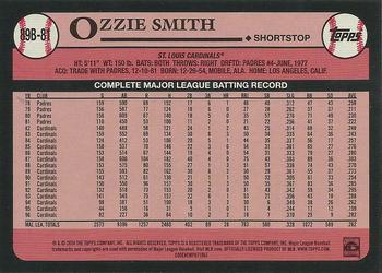 2024 Topps - 1989 Topps Baseball 35th Anniversary #89B-81 Ozzie Smith Back