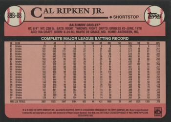2024 Topps - 1989 Topps Baseball 35th Anniversary #89B-88 Cal Ripken Jr. Back