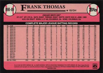 2024 Topps - 1989 Topps Baseball 35th Anniversary #89B-89 Frank Thomas Back