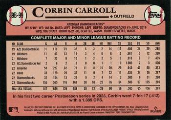 2024 Topps - 1989 Topps Baseball 35th Anniversary #89B-99 Corbin Carroll Back