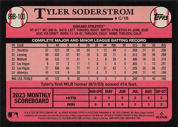 2024 Topps - 1989 Topps Baseball 35th Anniversary #89B-100 Tyler Soderstrom Back