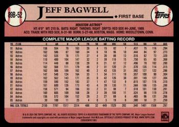 2024 Topps - 1989 Topps Baseball 35th Anniversary Blue #89B-52 Jeff Bagwell Back